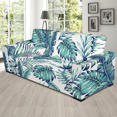 Pattern Tropical Palm Leaves Sofa Slipcover-JTAMIGO.COM