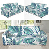 Pattern Tropical Palm Leaves Sofa Slipcover-JTAMIGO.COM