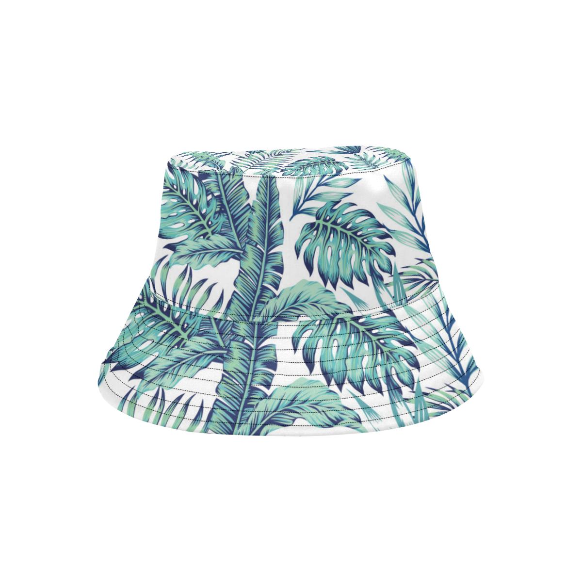 Pattern Tropical Palm Leaves Unisex Bucket Hat