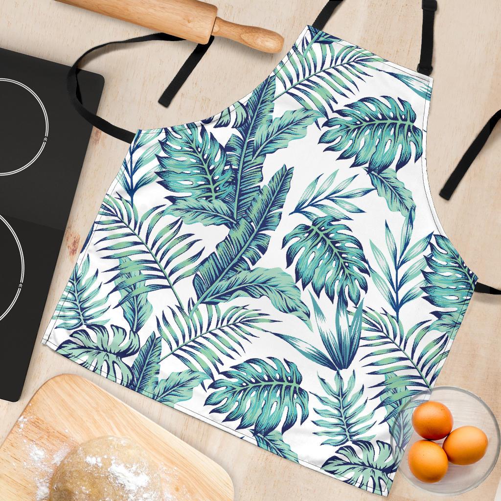Pattern Tropical Palm Leaves Women Apron