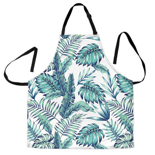 Pattern Tropical Palm Leaves Women Apron