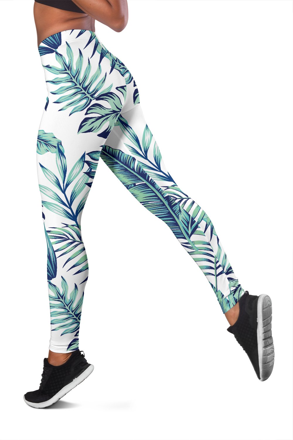 Pattern Tropical Palm Leaves Women Leggings