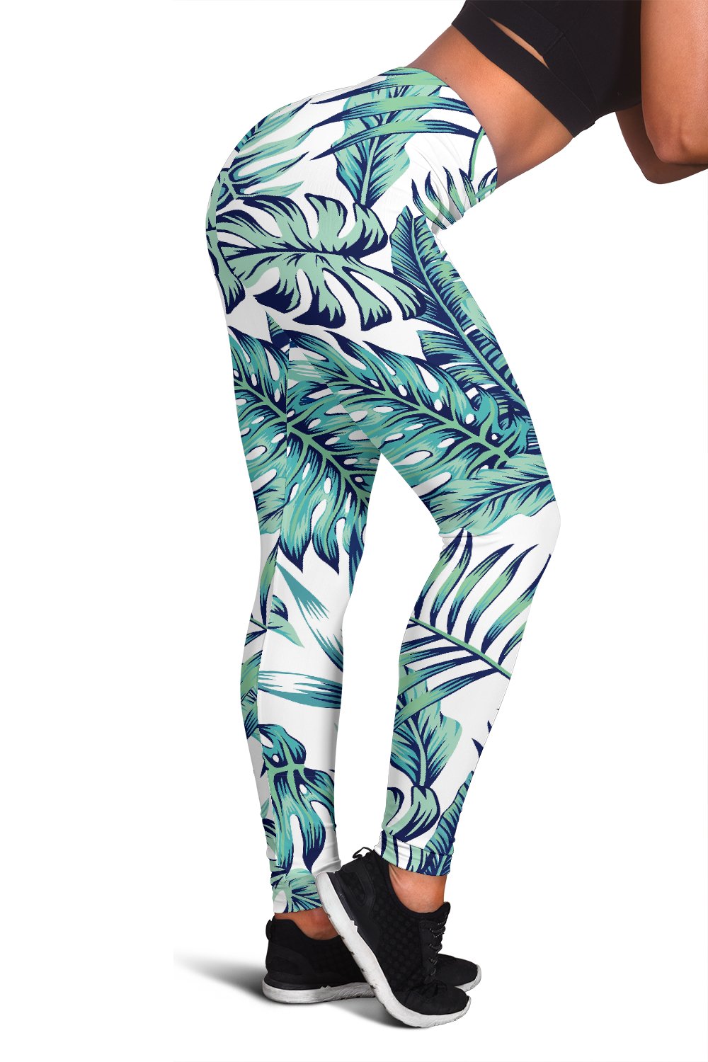 Pattern Tropical Palm Leaves Women Leggings