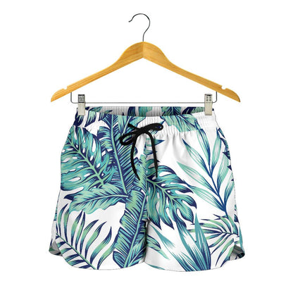 Pattern Tropical Palm Leaves Women Shorts-JTAMIGO.COM