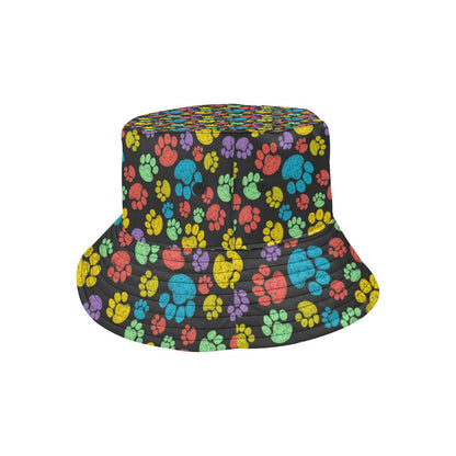 Paw Colorful Print Unisex Bucket Hat
