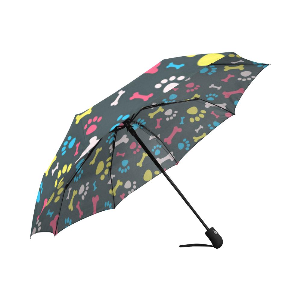Paw Design Print Automatic Foldable Umbrella