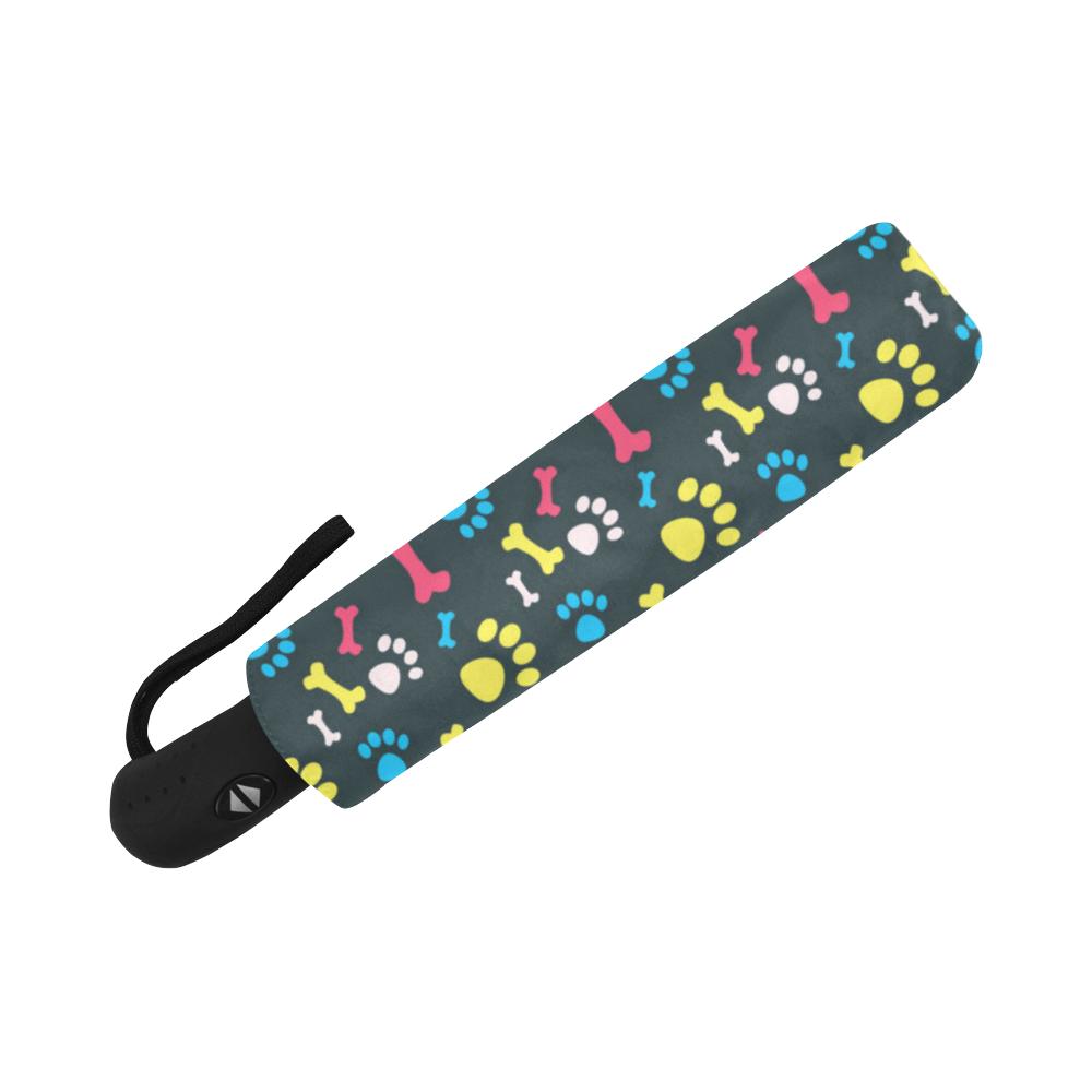 Paw Design Print Automatic Foldable Umbrella