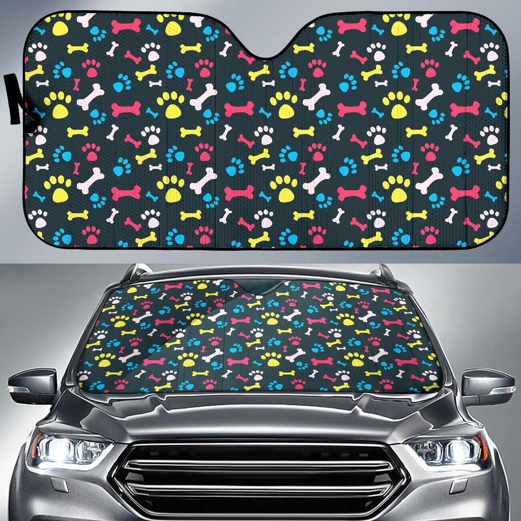Paw Design Print Car Sun Shade For Windshield