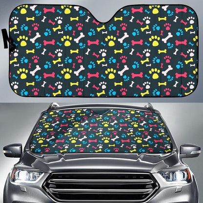 Paw Design Print Car Sun Shade For Windshield