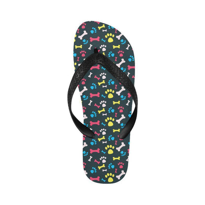 Paw Design Print Flip Flops-JTAMIGO.COM
