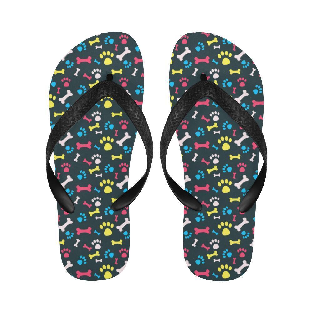 Paw Design Print Flip Flops-JTAMIGO.COM