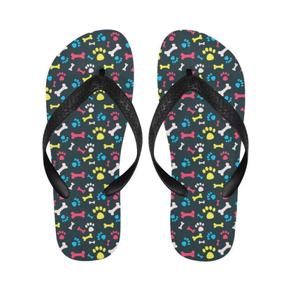 Paw Design Print Flip Flops-JTAMIGO.COM