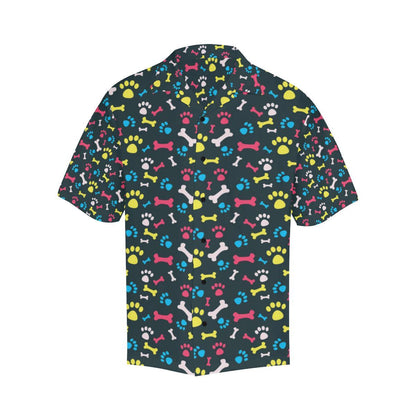 Paw Design Print Men Aloha Hawaiian Shirt