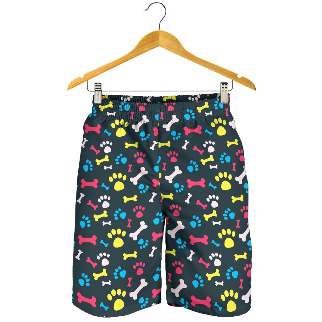 Paw Design Print Mens Shorts-JTAMIGO.COM