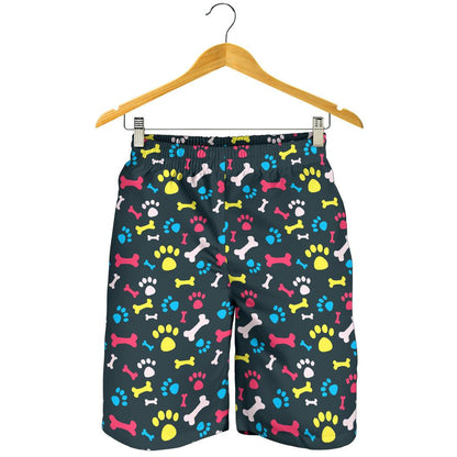 Paw Design Print Mens Shorts-JTAMIGO.COM