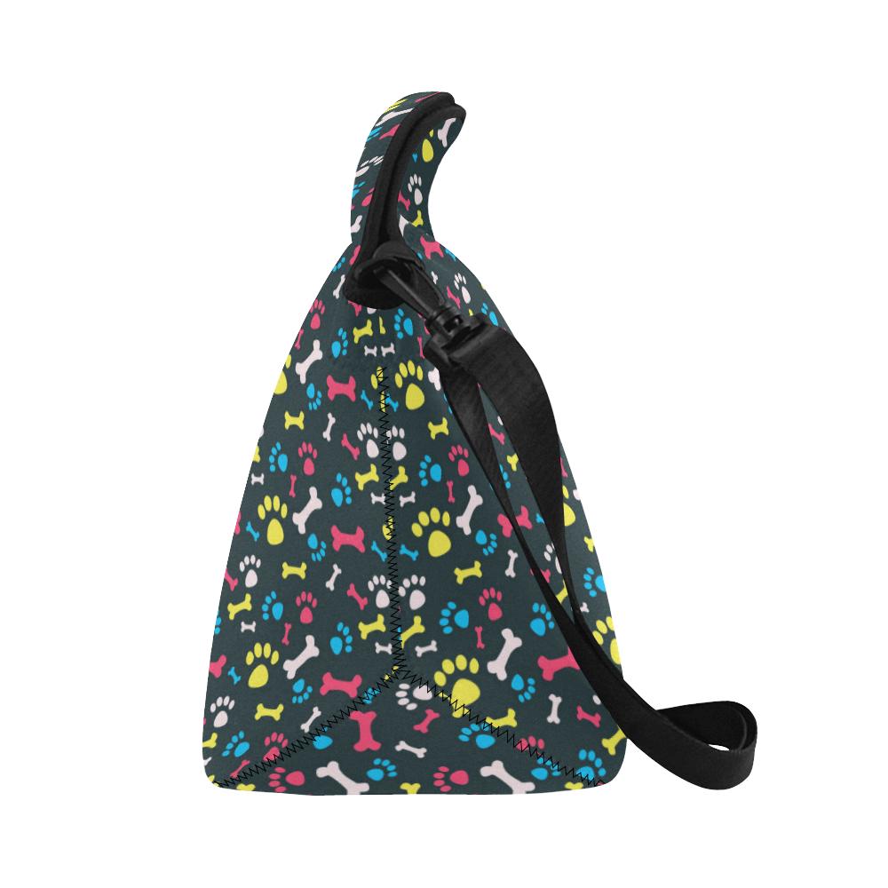 Paw Design Print Neoprene Lunch Bag (Model 1669)(Large)-JTAMIGO.COM