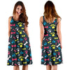 Paw Design Print Sleeveless Dress