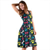 Paw Design Print Sleeveless Dress