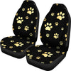 Paw Gold Print Universal Fit Car Seat Covers