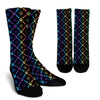 Paw Rainbow Print Crew Socks
