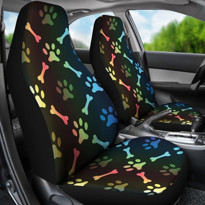Paw Rainbow Print Universal Fit Car Seat Covers