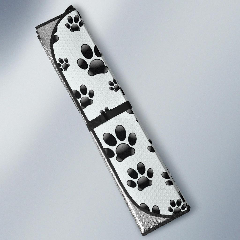 Paw Themed Print Car Sun Shade For Windshield
