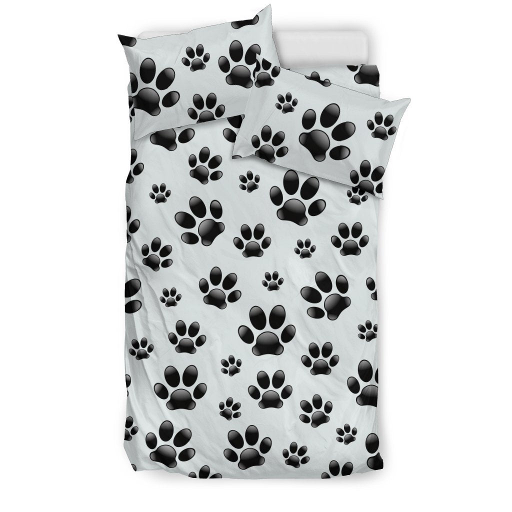 Paw Themed Print Duvet Cover Bedding Set