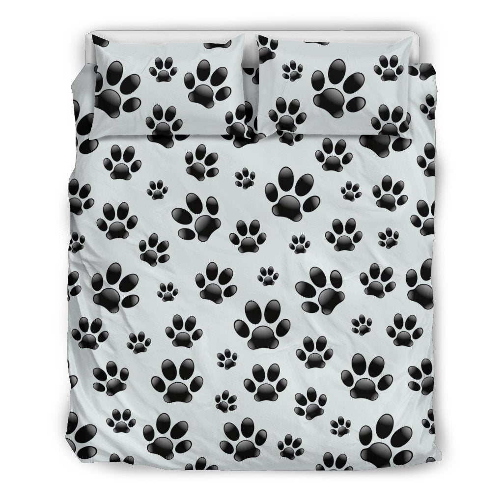 Paw Themed Print Duvet Cover Bedding Set