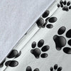 Paw Themed Print Fleece Blanket