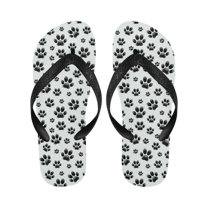 Paw Themed Print Flip Flops-JTAMIGO.COM