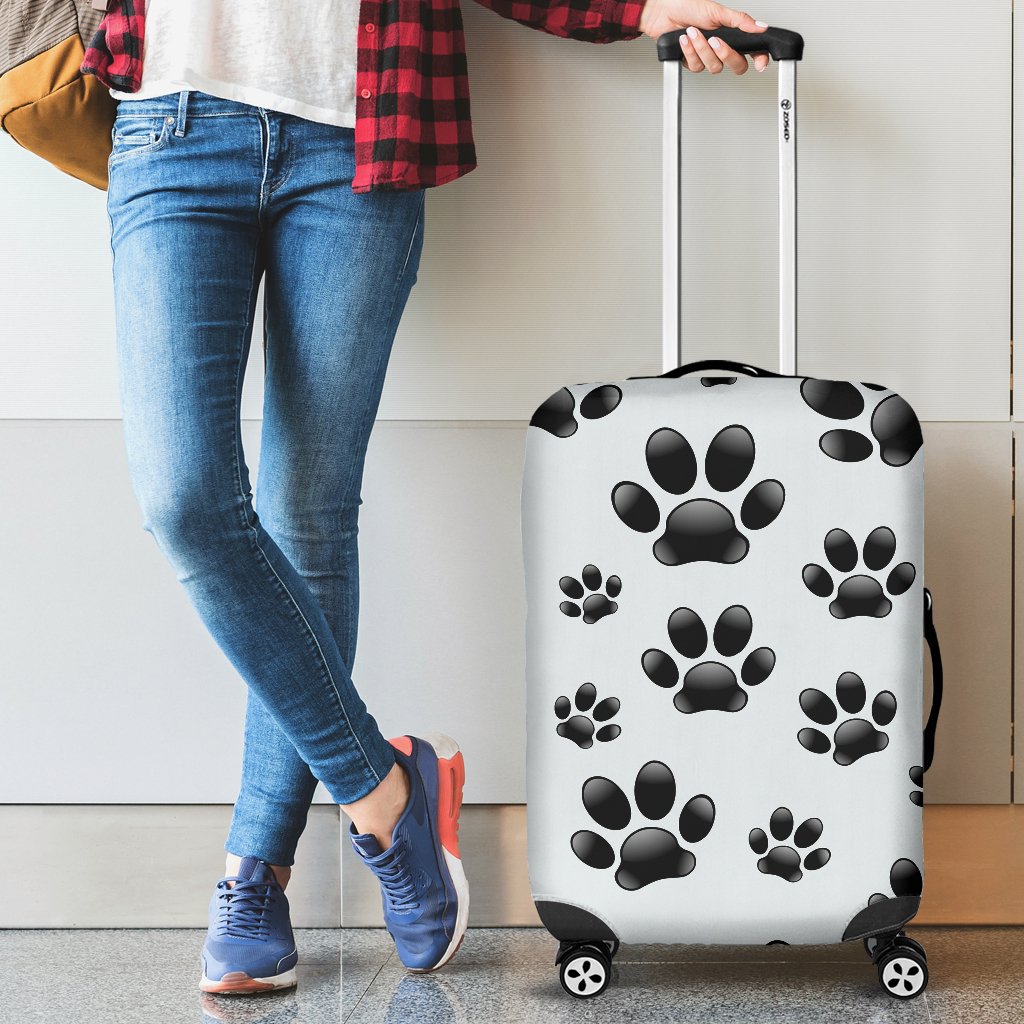 Paw Themed Print Luggage Cover Protector