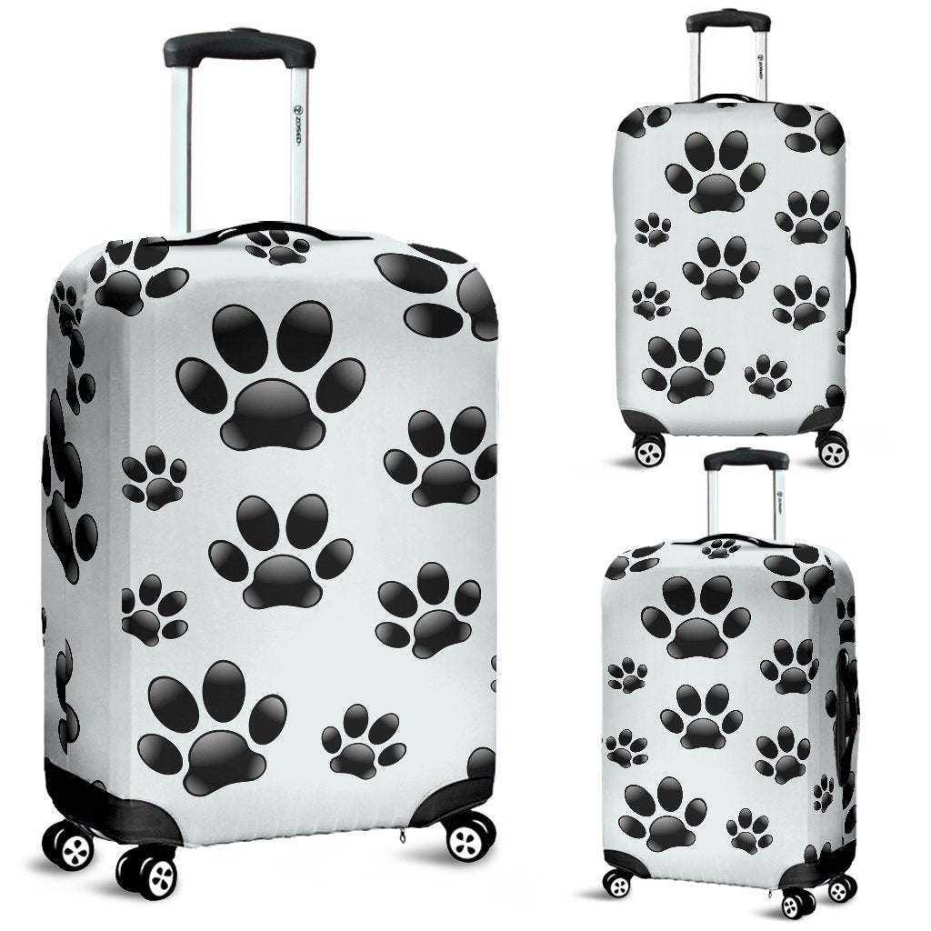Paw Themed Print Luggage Cover Protector