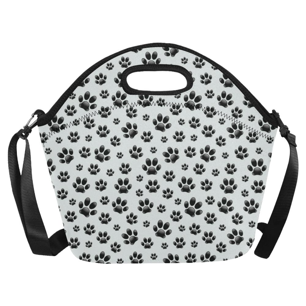Paw Themed Print Neoprene Lunch Bag (Model 1669)(Large)-JTAMIGO.COM