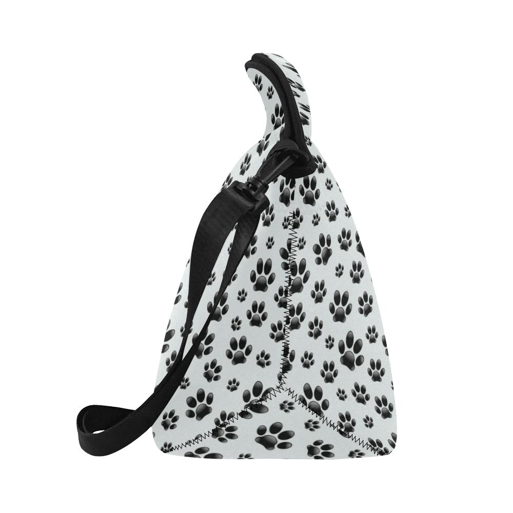 Paw Themed Print Neoprene Lunch Bag (Model 1669)(Large)-JTAMIGO.COM