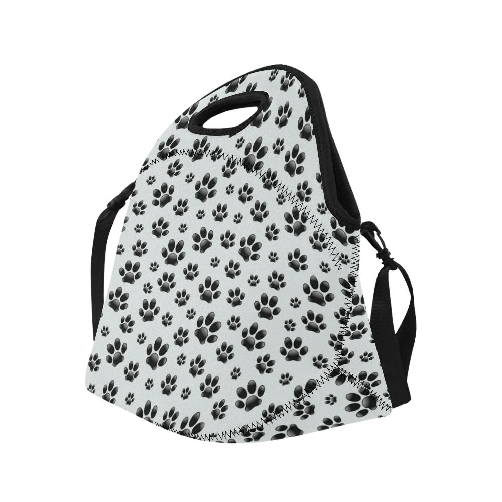 Paw Themed Print Neoprene Lunch Bag (Model 1669)(Large)-JTAMIGO.COM