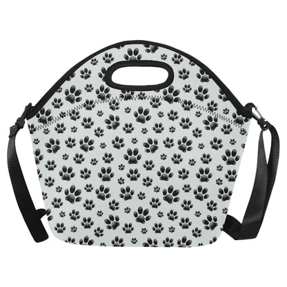 Paw Themed Print Neoprene Lunch Bag (Model 1669)(Large)-JTAMIGO.COM