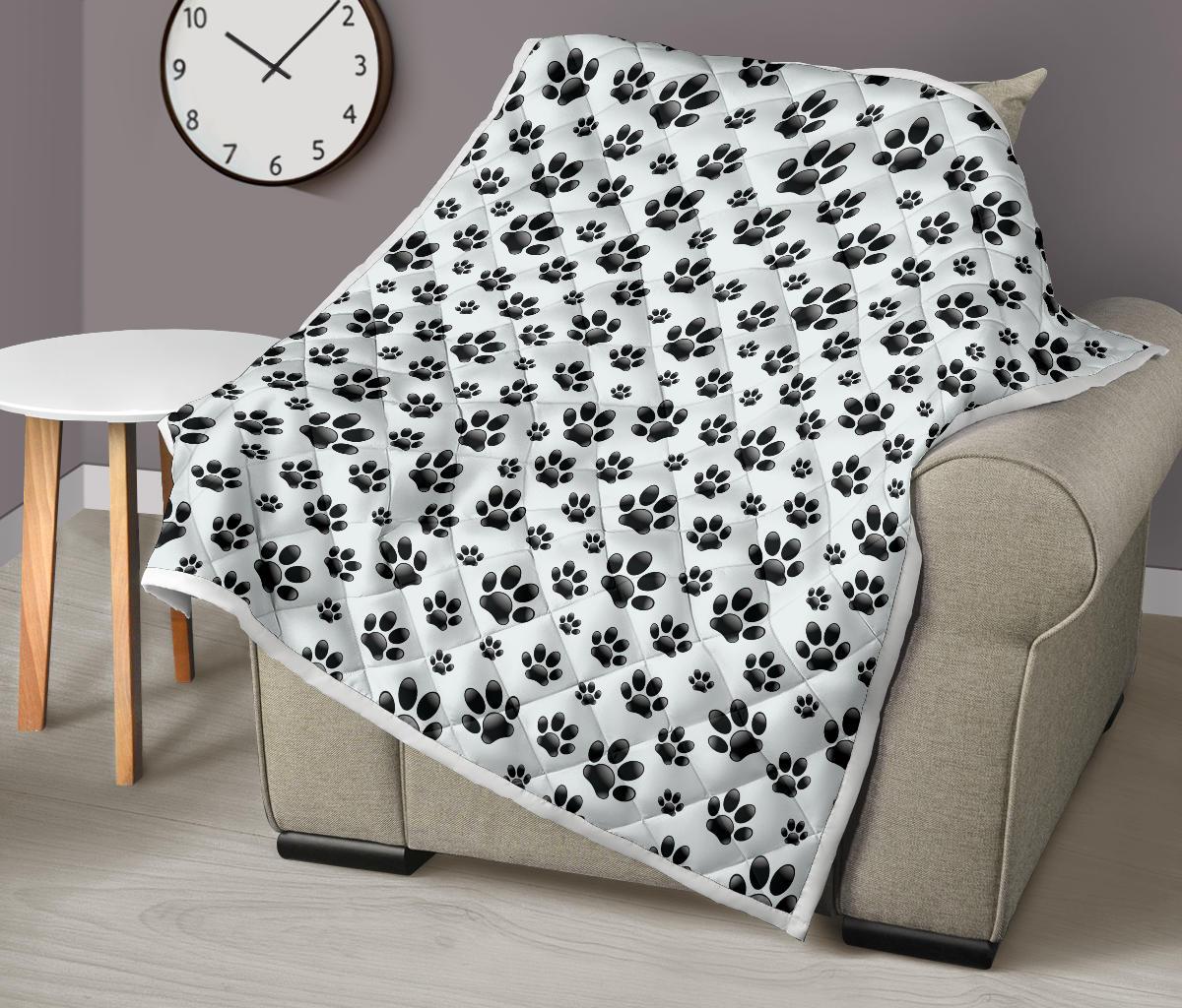 Paw Themed Print Premium Quilt-JTAMIGO.COM