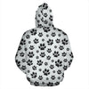 Paw Themed Print Pullover Hoodie