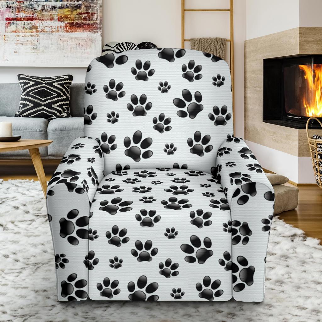 Paw Themed Print Single Sofa Slipcover -JTAMIGO.COM