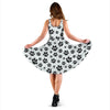 Paw Themed Print Sleeveless Dress