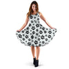 Paw Themed Print Sleeveless Dress