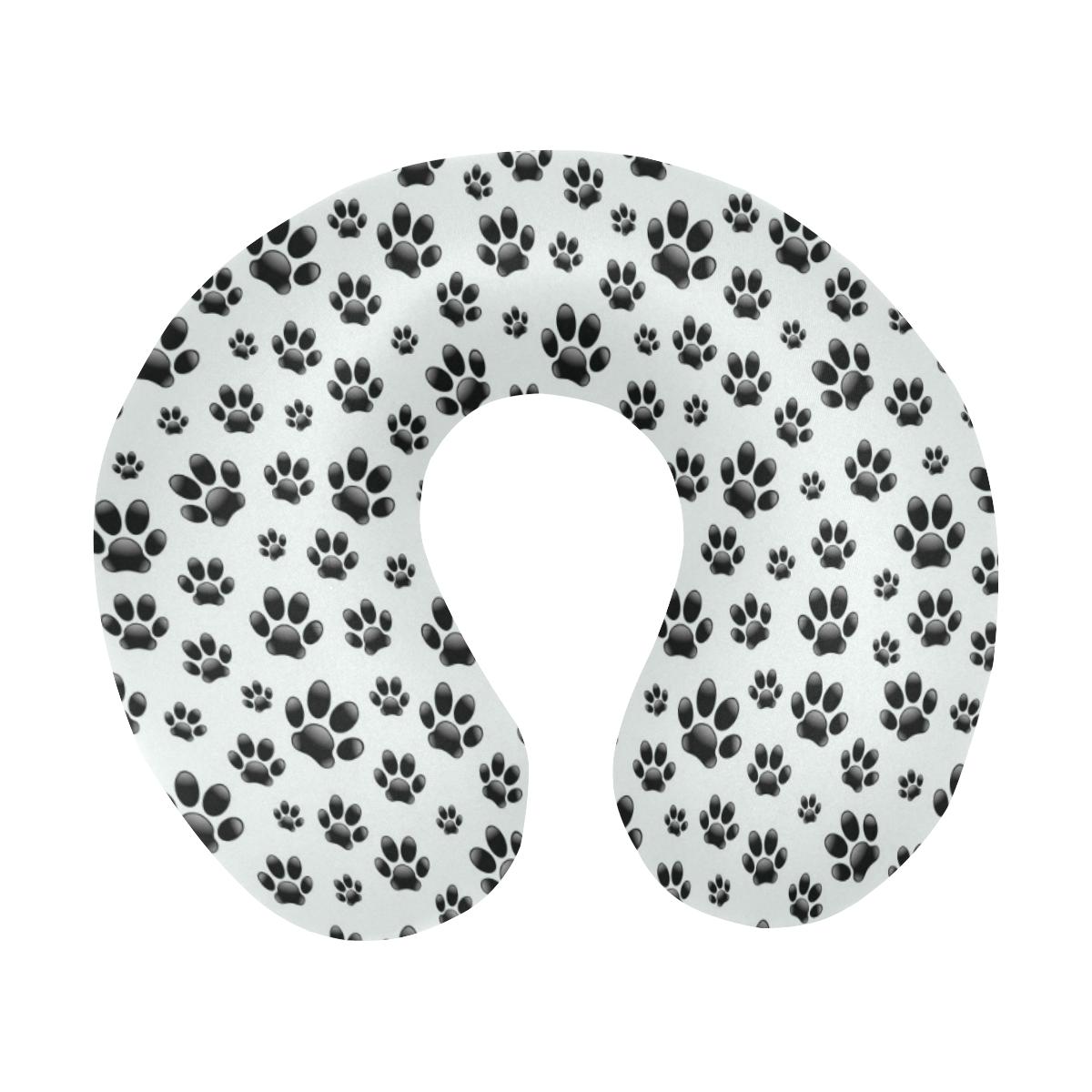 Paw Themed Print U-Shaped Travel Neck Pillow-JTAMIGO.COM