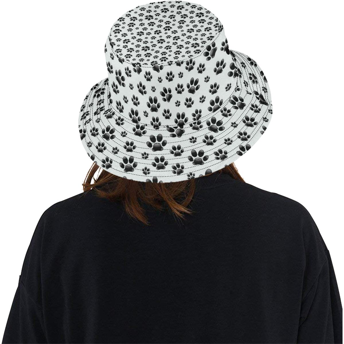 Paw Themed Print Unisex Bucket Hat