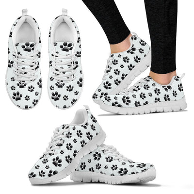 Paw Themed Print Women Sneakers Shoes