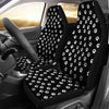 Paw White Print Universal Fit Car Seat Covers