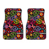 Peace Sign Colorful Design Print Car Floor Mats