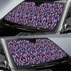 Peace Sign Feather Design Print Car Sun Shade For Windshield
