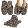 Peace Sign flowers Design Print House Slippers