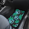 Peace Sign Themed Design Print Car Floor Mats