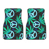 Peace Sign Themed Design Print Car Floor Mats